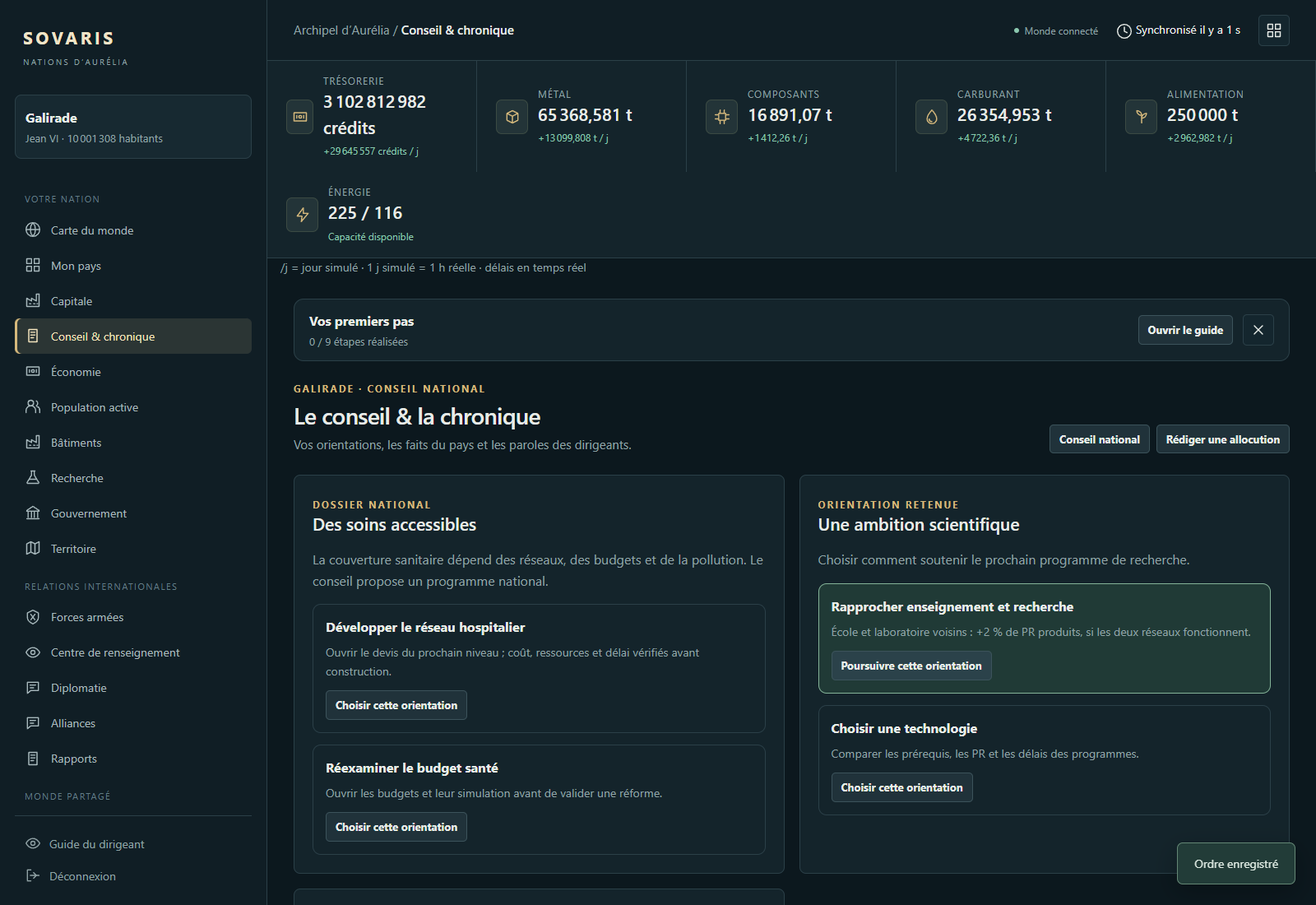 Chronique et faits du monde partagé
